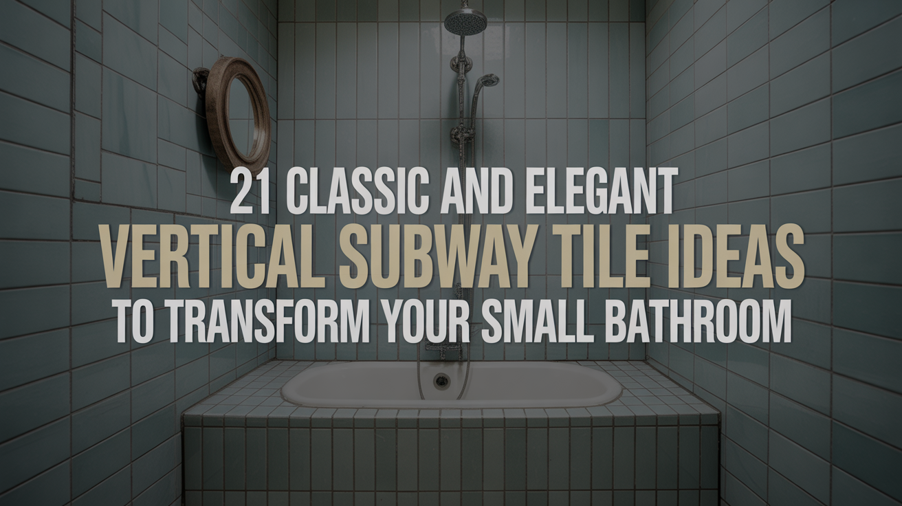 21 Classic and Elegant Vertical Subway Tile Ideas to Transform Your Small Bathroom