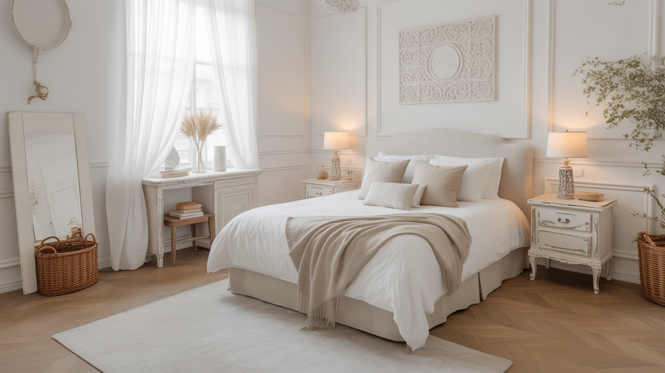 22 Stunning Modern Shabby Chic Bedroom Ideas